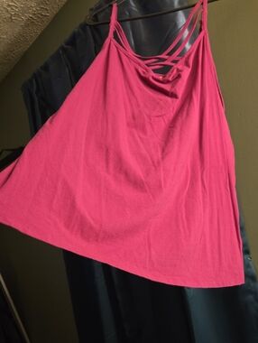 Maurices Crisscross Tank Top in Deep Berry